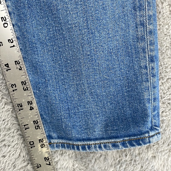 Gap Jeans Womens 30 Girlfriend Mid Rise Straight Ankle Medium Wash Stretch Denim - Picture 12 of 16